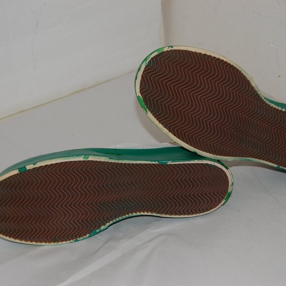 43/US9.5 🔥 Marni Green White Canvas lace Sneakers Made In SPAIN - Picture 7 of 13